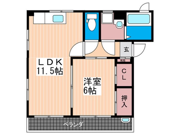 宮原マンションの物件間取画像